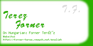 terez forner business card